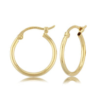 14K Yellow Gold Hoop Earrings