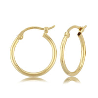 14K Yellow Gold Hoop Earrings