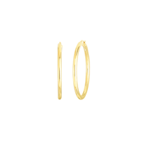 Roberto Coin 18K Yellow Gold Large Round Hoop Earrings