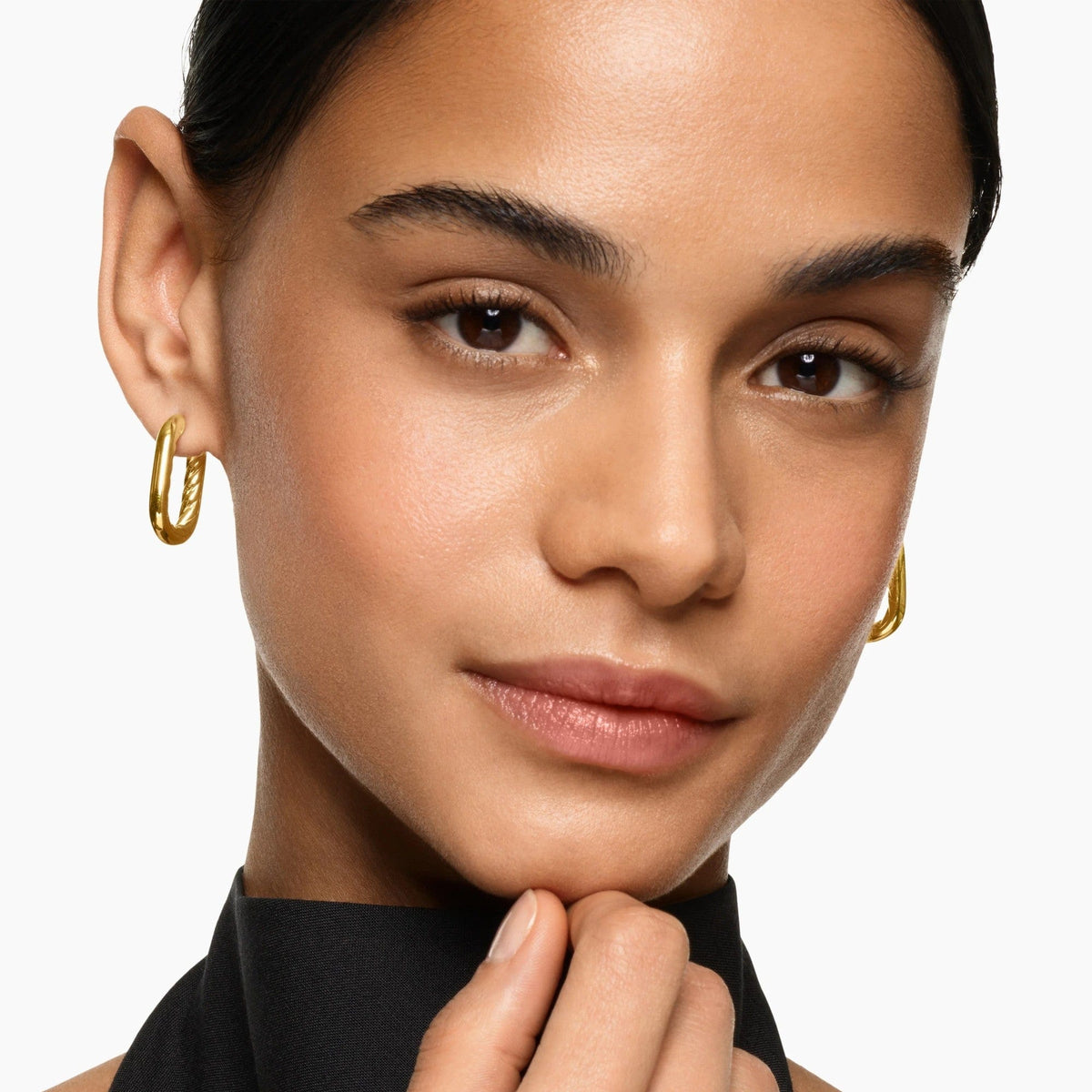 DY Madison® Smooth Hoop Earrings 18K Yellow Gold, 24.3mm