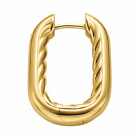 DY Madison® Smooth Hoop Earrings 18K Yellow Gold, 24.3mm