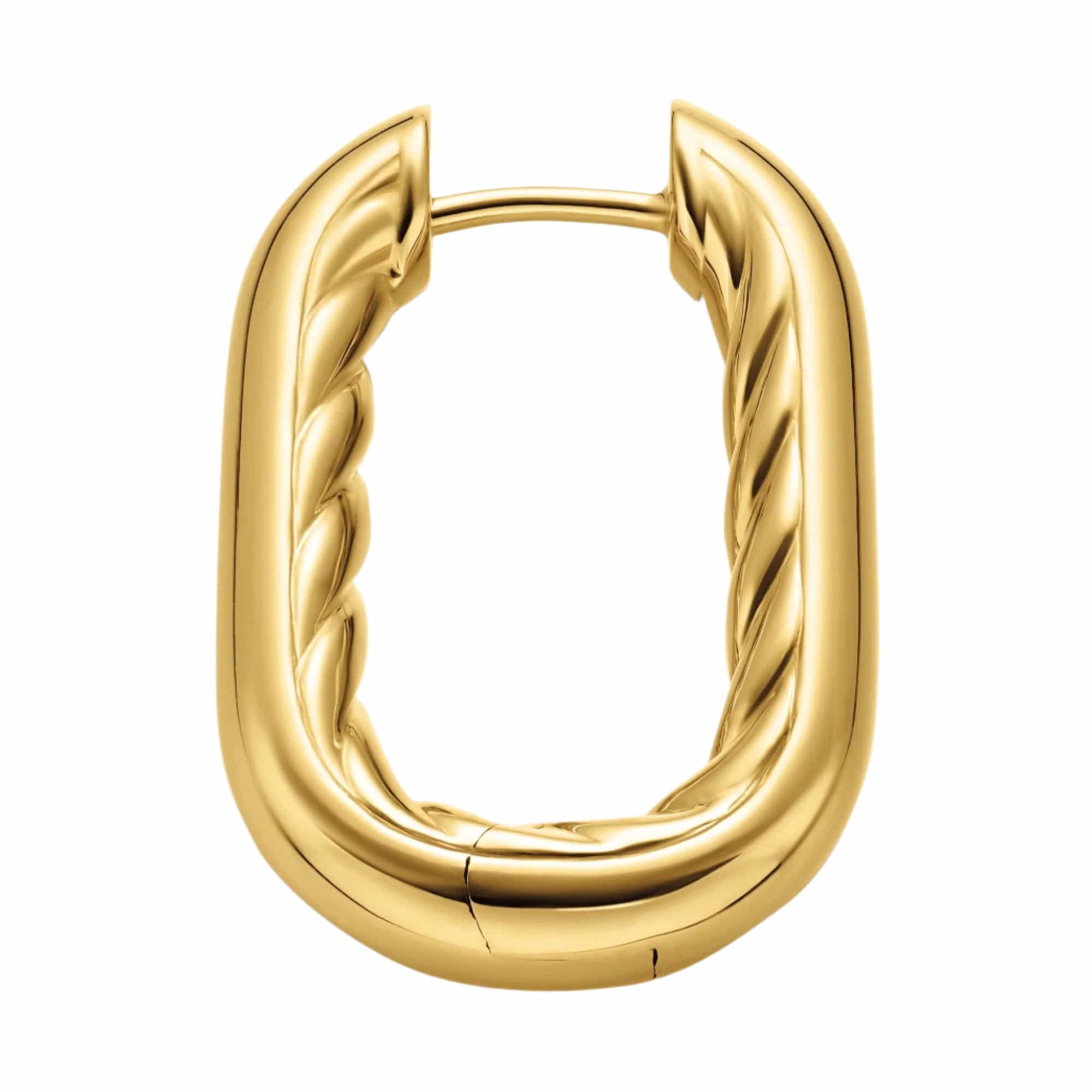 DY Madison® Smooth Hoop Earrings 18K Yellow Gold, 24.3mm