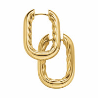 DY Madison® Smooth Hoop Earrings 18K Yellow Gold, 24.3mm