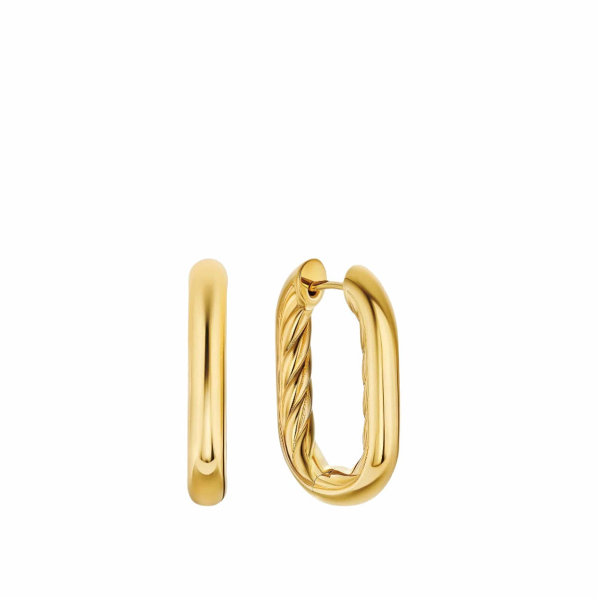 DY Madison® Smooth Hoop Earrings 18K Yellow Gold, 24.3mm
