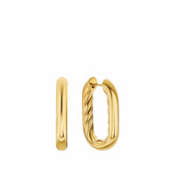 DY Madison® Smooth Hoop Earrings 18K Yellow Gold, 24.3mm