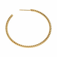 Cablespira® Hoop Earrings 18K Yellow Gold, 42.3mm