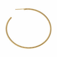 Cablespira® Hoop Earrings 18K Yellow Gold, 55mm