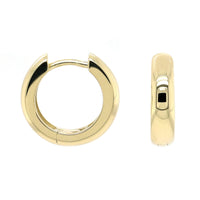 14K Yellow Gold Huggie Earrings