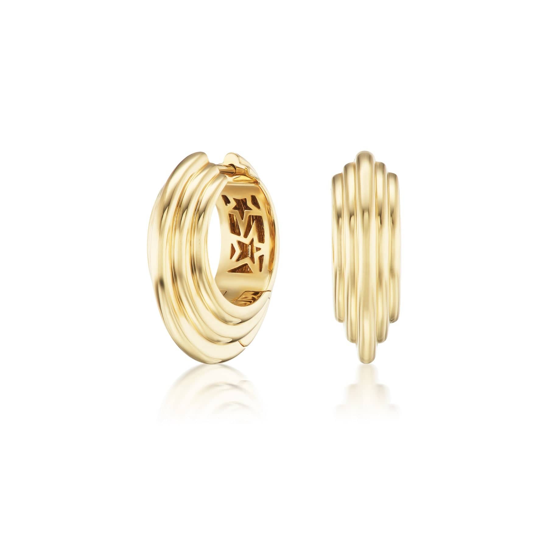 Sorellina 18K Yellow Gold Marea Huggie Hoop Earrings