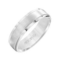 14K White Gold Satin Band