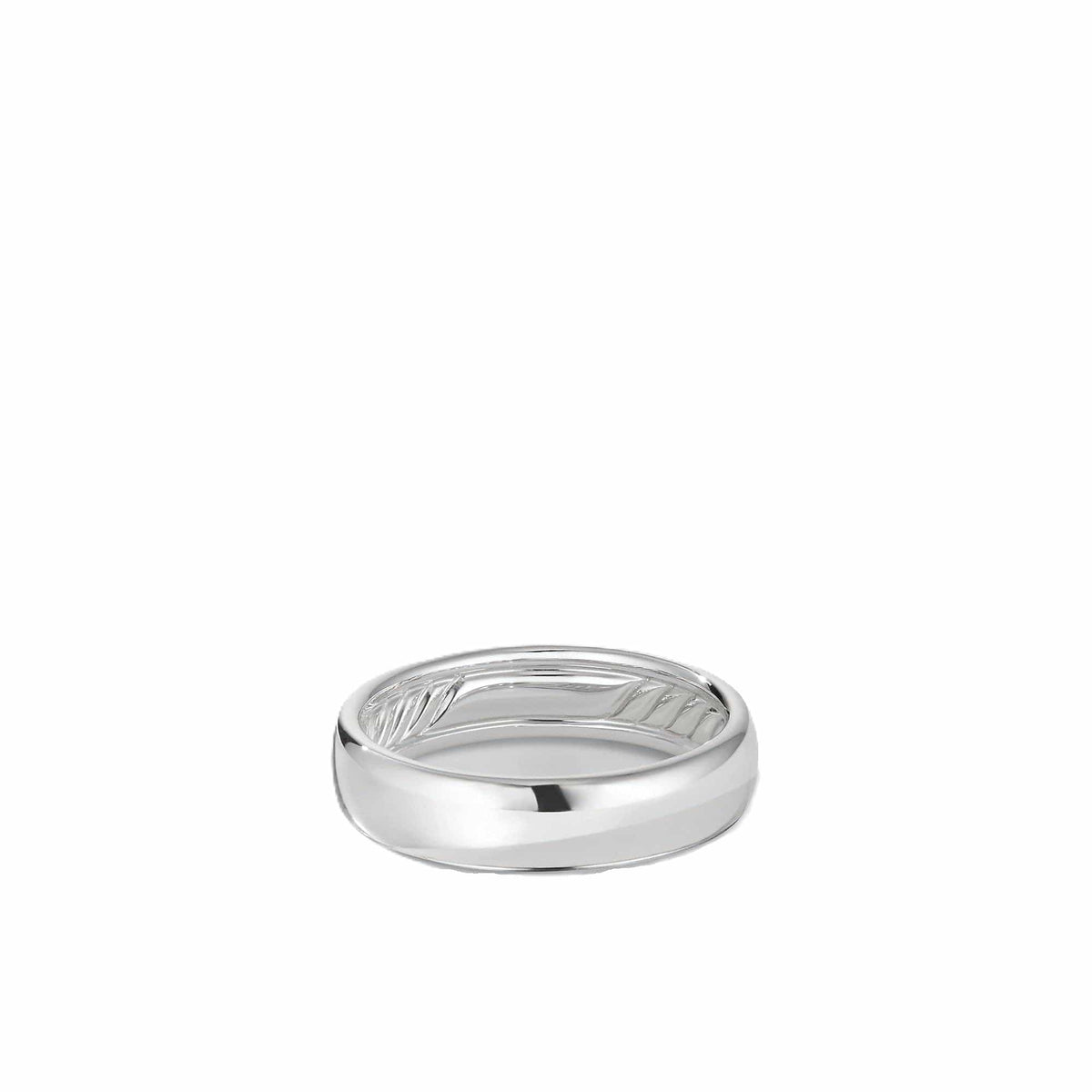 DY Classic Band Ring in 18K White Gold