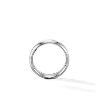 Beveled Band Ring in 18K White Gold