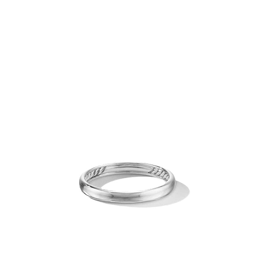 DY Classic Band Ring in 18K White Gold, 3.5mm