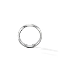 Beveled Band Ring in 18K White Gold