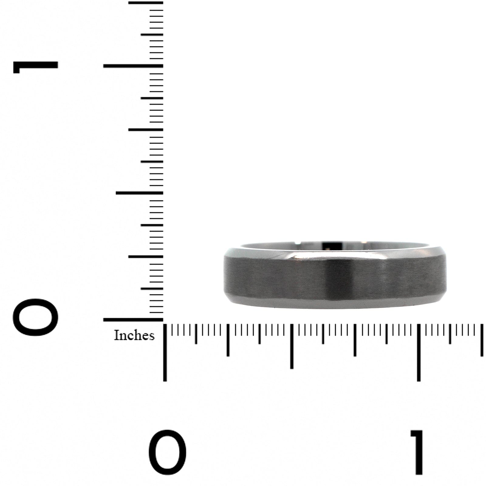 Grey Tantalum Band with Brushed Center