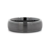 Tantalum Band with Satin Center Polished Edges