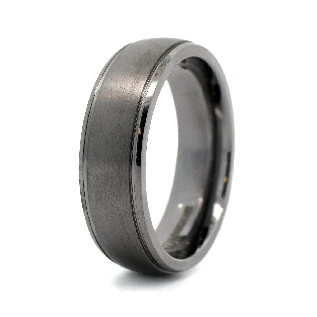 Tantalum Band with Satin Center Polished Edges