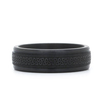 Dark Tantalum with Love knot Triangle Center Band