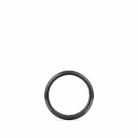 Beveled Band Ring in Black Titanium, 6mm