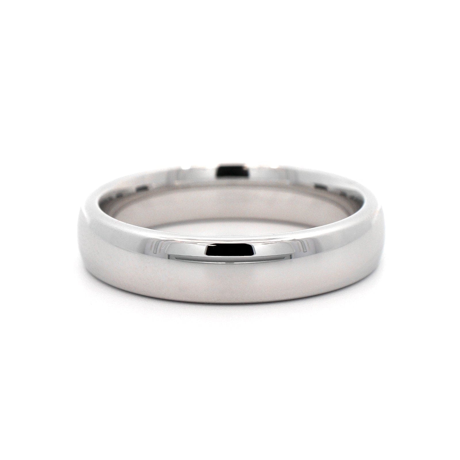 14K White Gold Ergo Fit Polished Band