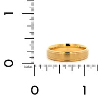 18K Yellow Gold Narrow 5mm Polished Rails Wedding Band