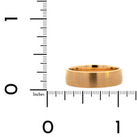 14K Yellow Gold Brushed Finish Band