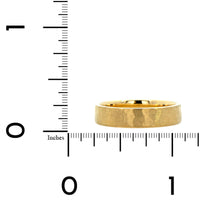 18K Yellow Gold Flat 5mm Matte Wedding Band