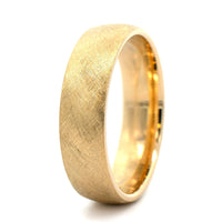 14K Yellow Gold Matte Textured Band