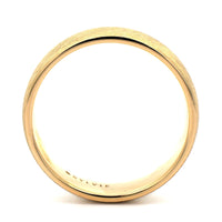 14K Yellow Gold Matte Textured Band
