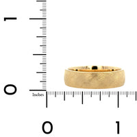14K Yellow Gold Matte Textured Band