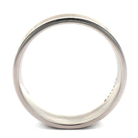 14K White and Gray Gold Satin and Polished Band