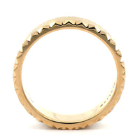 14K Yellow Gold Satin and Polished Band