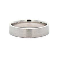 14K White Gold Satin Band