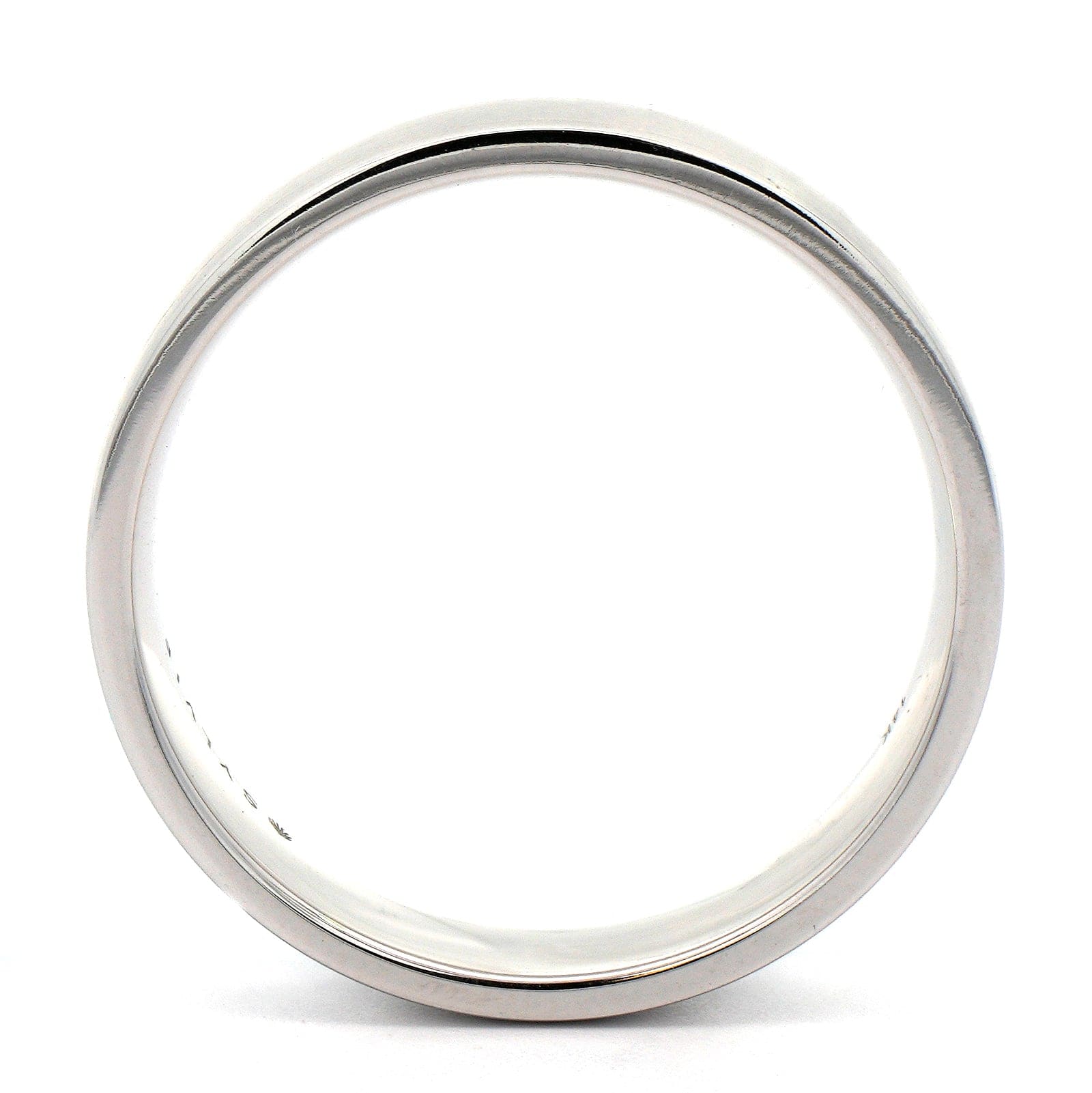 14K White Gold Satin Band