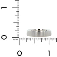 14K White Gold Satin Band