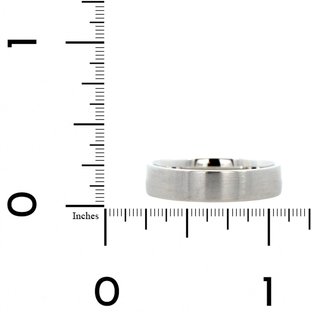 14K White Gold Satin Band