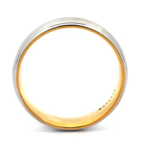 14K Two-Tone Gold Satin Band