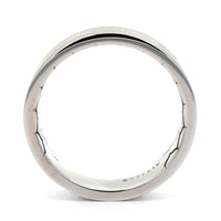 14K White Gold Satin Finish Groove Band
