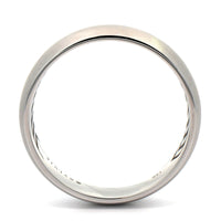 14K White Gold Domed Satin Band