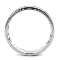 14K White Gold Black Rhodium Groove and Satin Band