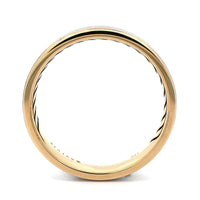 14K Two-Tone Gold Satin Band