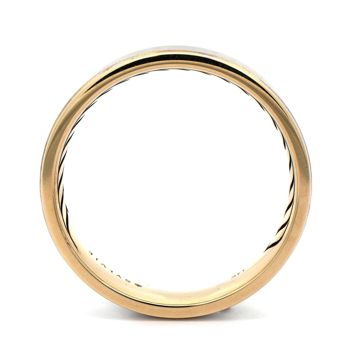 14K Two-Tone Gold Satin Band