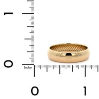 14K Yellow Gold Polished Dome Band