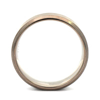 14K Gray Gold Flat Satin Band