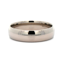 14K Gray Gold Polished Dome Band