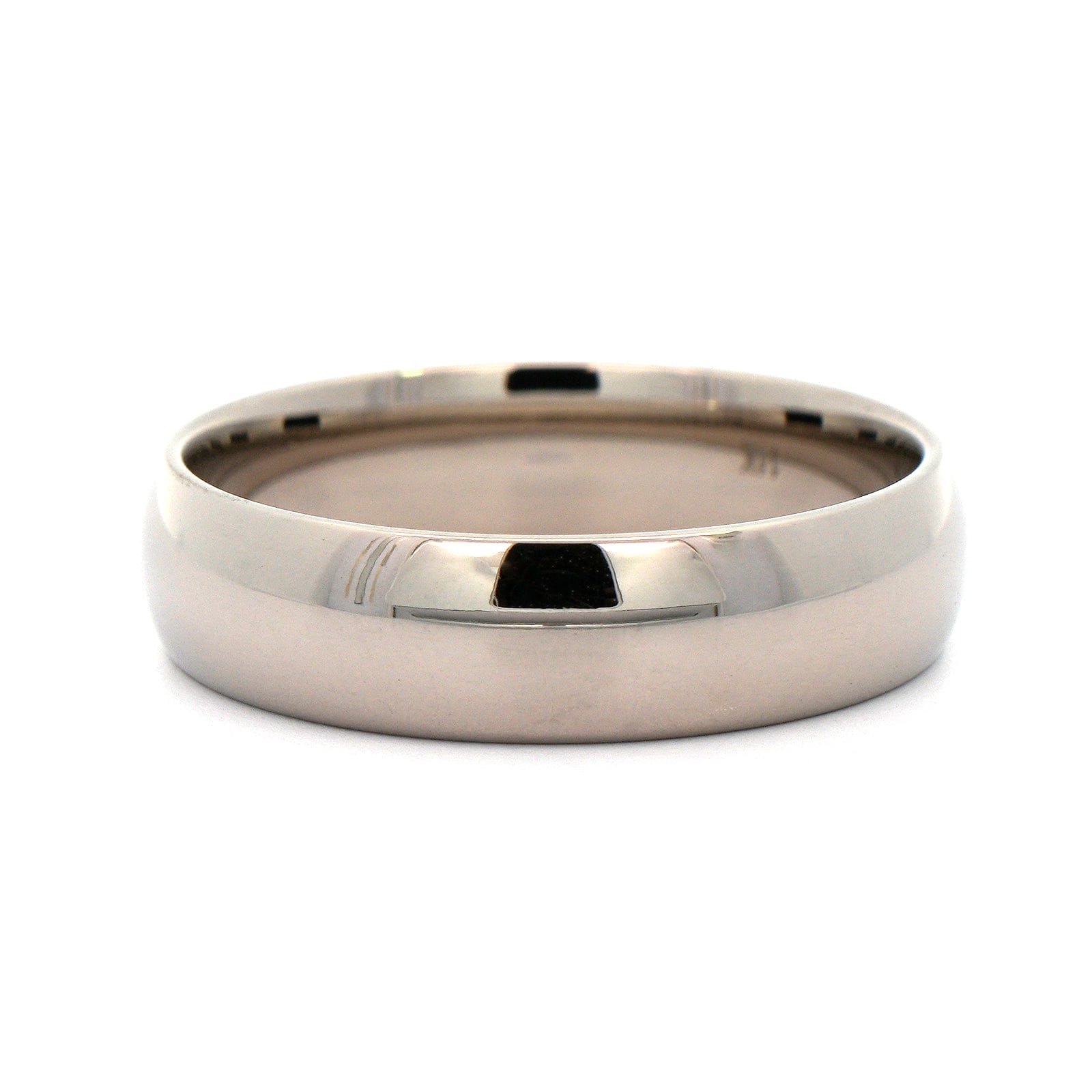 14K Gray Gold Polished Dome Band