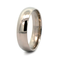 14K Gray Gold Polished Dome Band