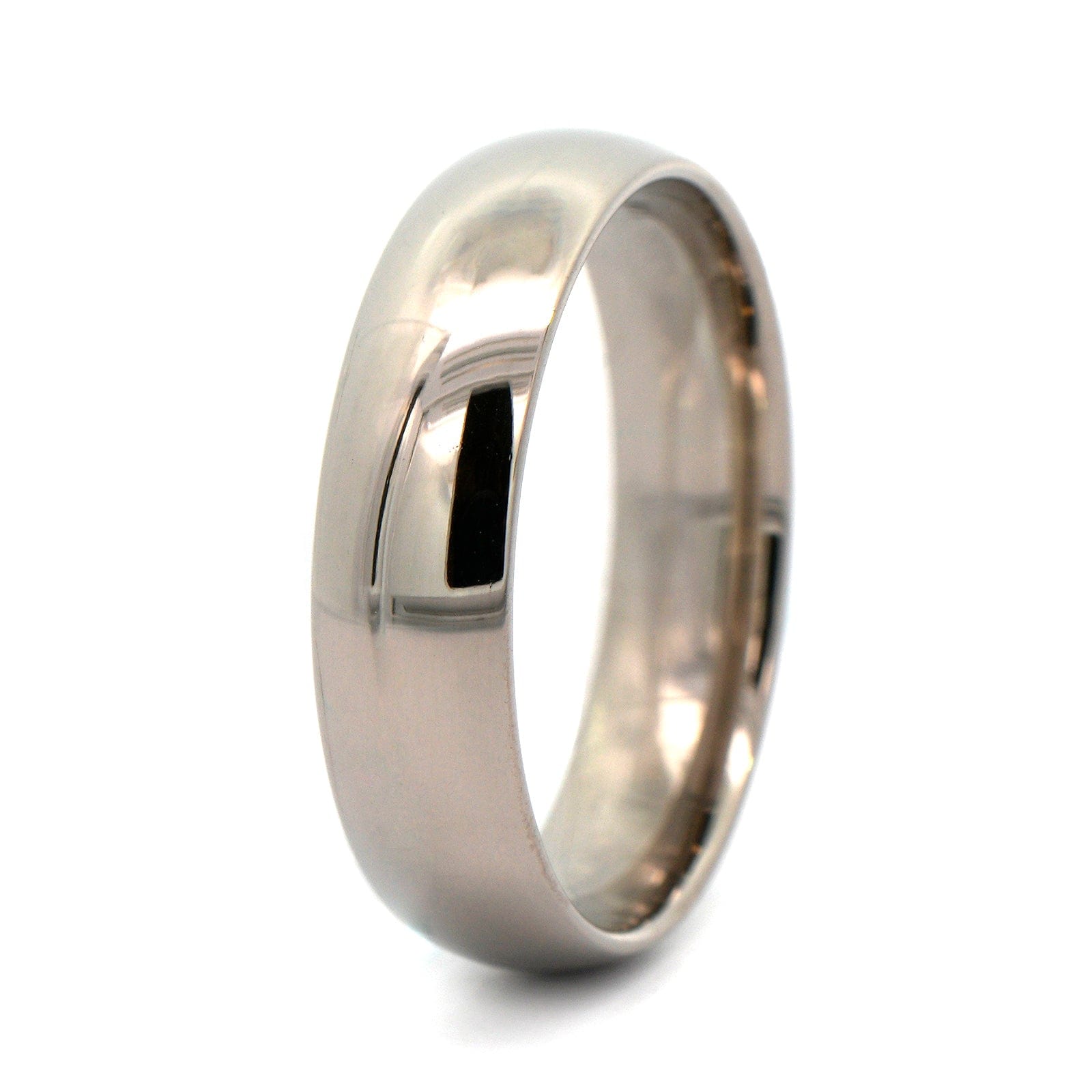 14K Gray Gold Polished Dome Band