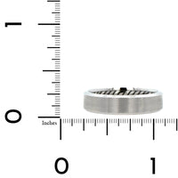 14K White Gold Flat Satin Band