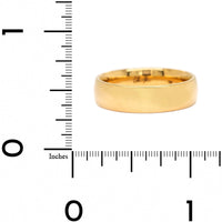 18K Yellow Gold Court Fit High Polished Wedding Band